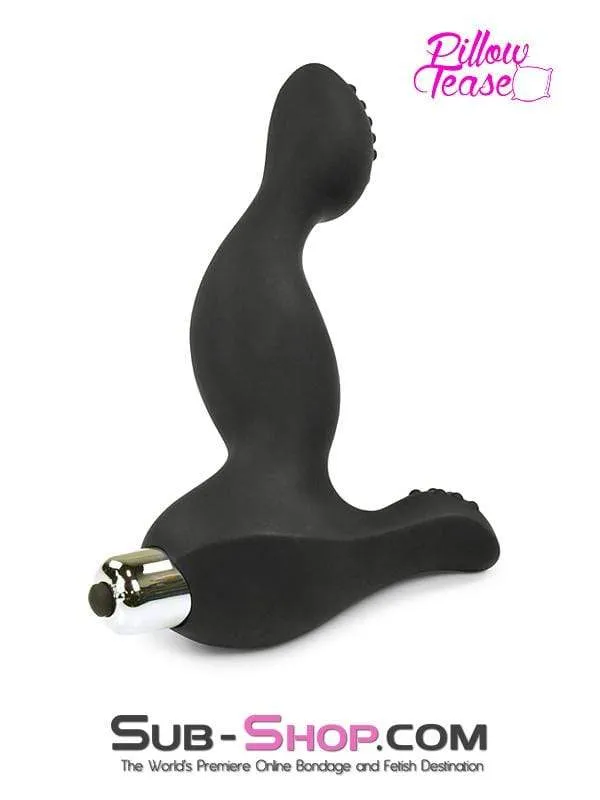 1712M-SIS      Sissy Bitch Boi Prostate & Perineum Vibrating Silicone Dual Point Anal Massager