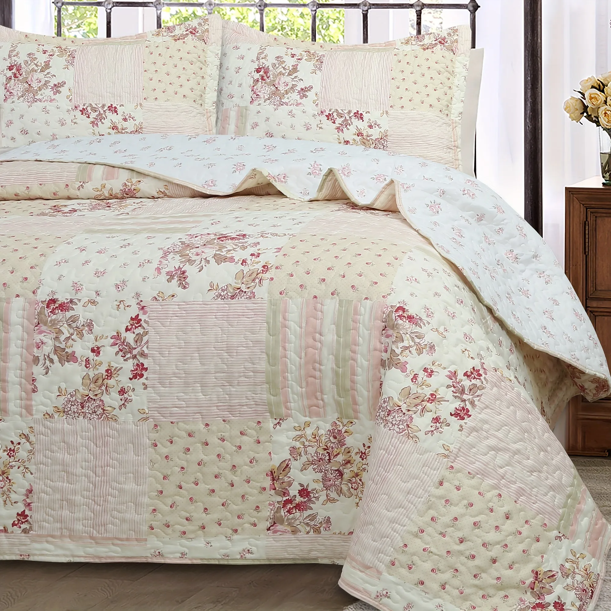 2/3pcs Soft Pink Bedspread Set - Luxurious Pre-Washed Fabric, 2 Matching Pillowcases, Plain Design, Perfect for Spring, Summer, Autumn, Bedroom, Sofa, Indoor Use, Hypoallergenic, Breathable, and Easy Care