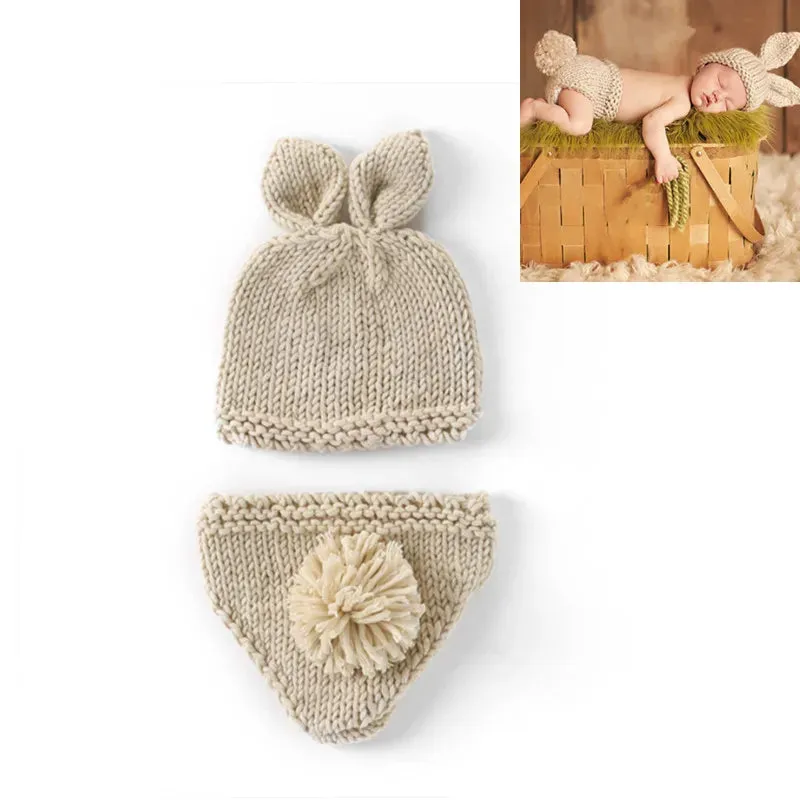 26 Styles Handmade Baby Photo Shoot Outfit Cute Animal Crochet, Handmade Knit Costume Accessories Newborn Photography Props