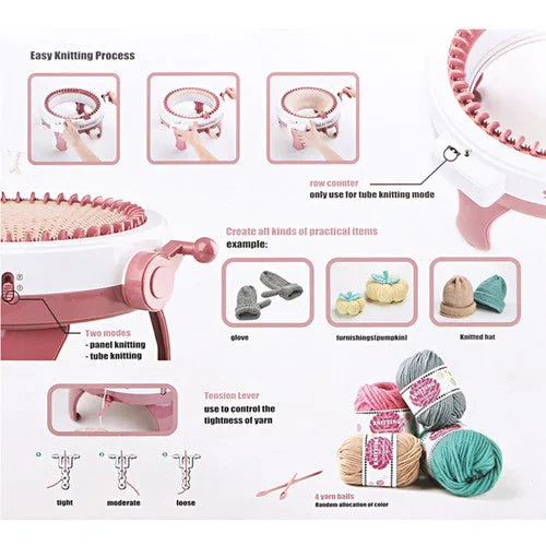 48-Needle Swift DIY Knitting Machine Set for Beginners