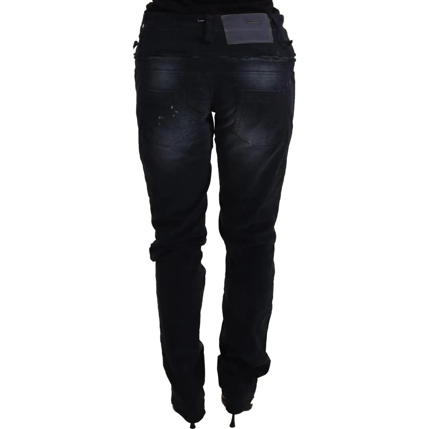 Acht Elegant Dark Blue Slim-Fit Denim