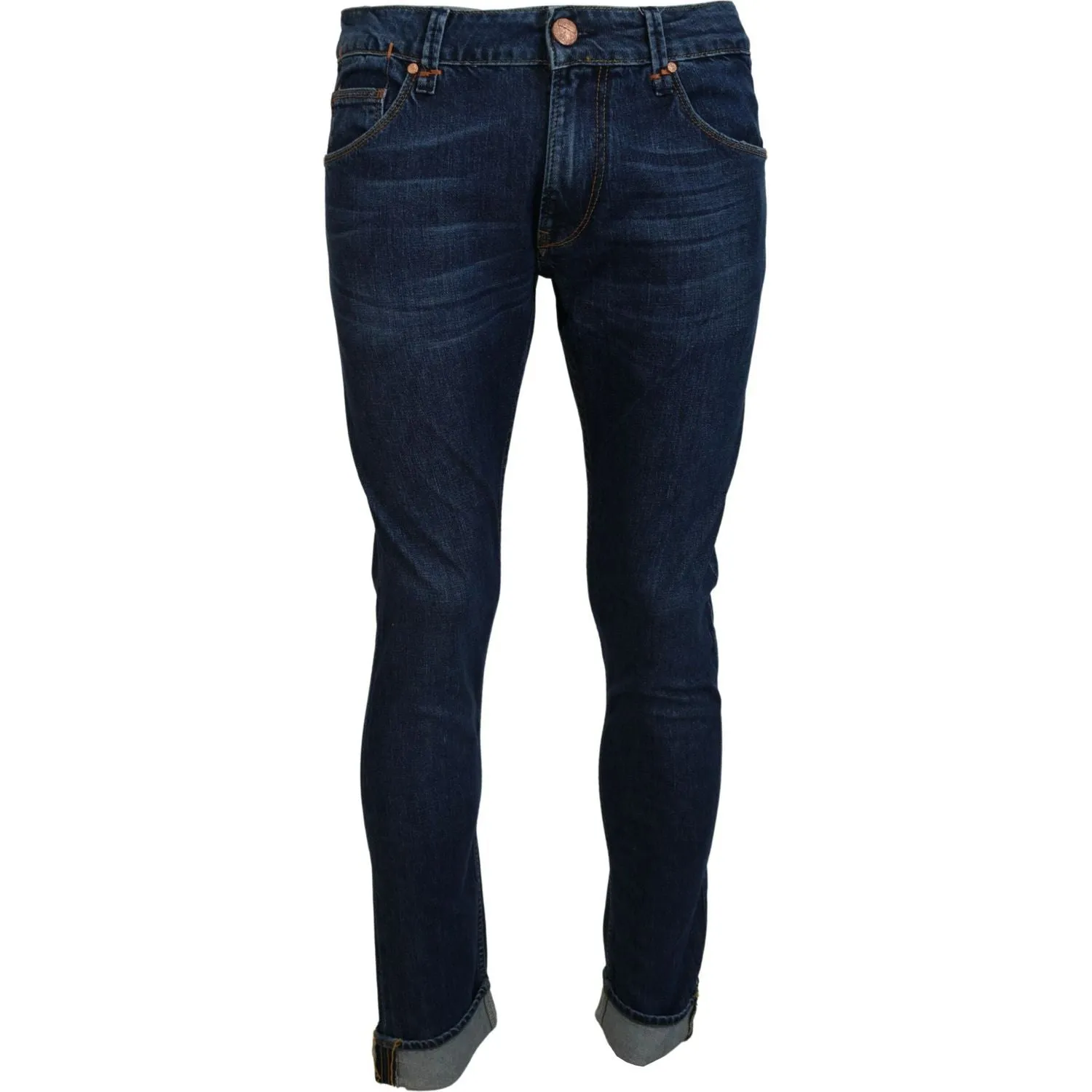 Acht Exquisite Tapered Italian Denim in Blue