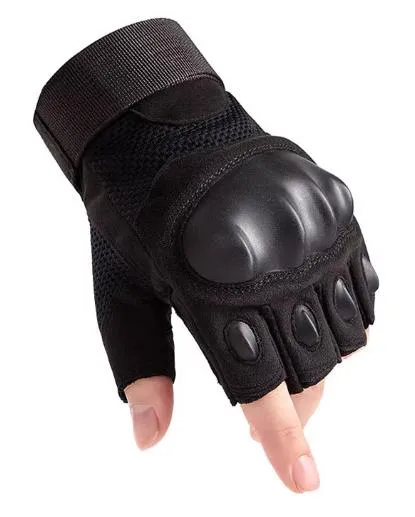 Airsoft Tactical Military Cycling Outdoor Combat Gloves Fingerless Size M-XL 3 Colours ATG011