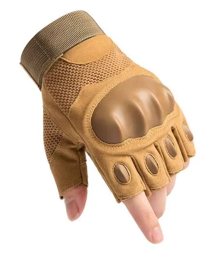 Airsoft Tactical Military Cycling Outdoor Combat Gloves Fingerless Size M-XL 3 Colours ATG011