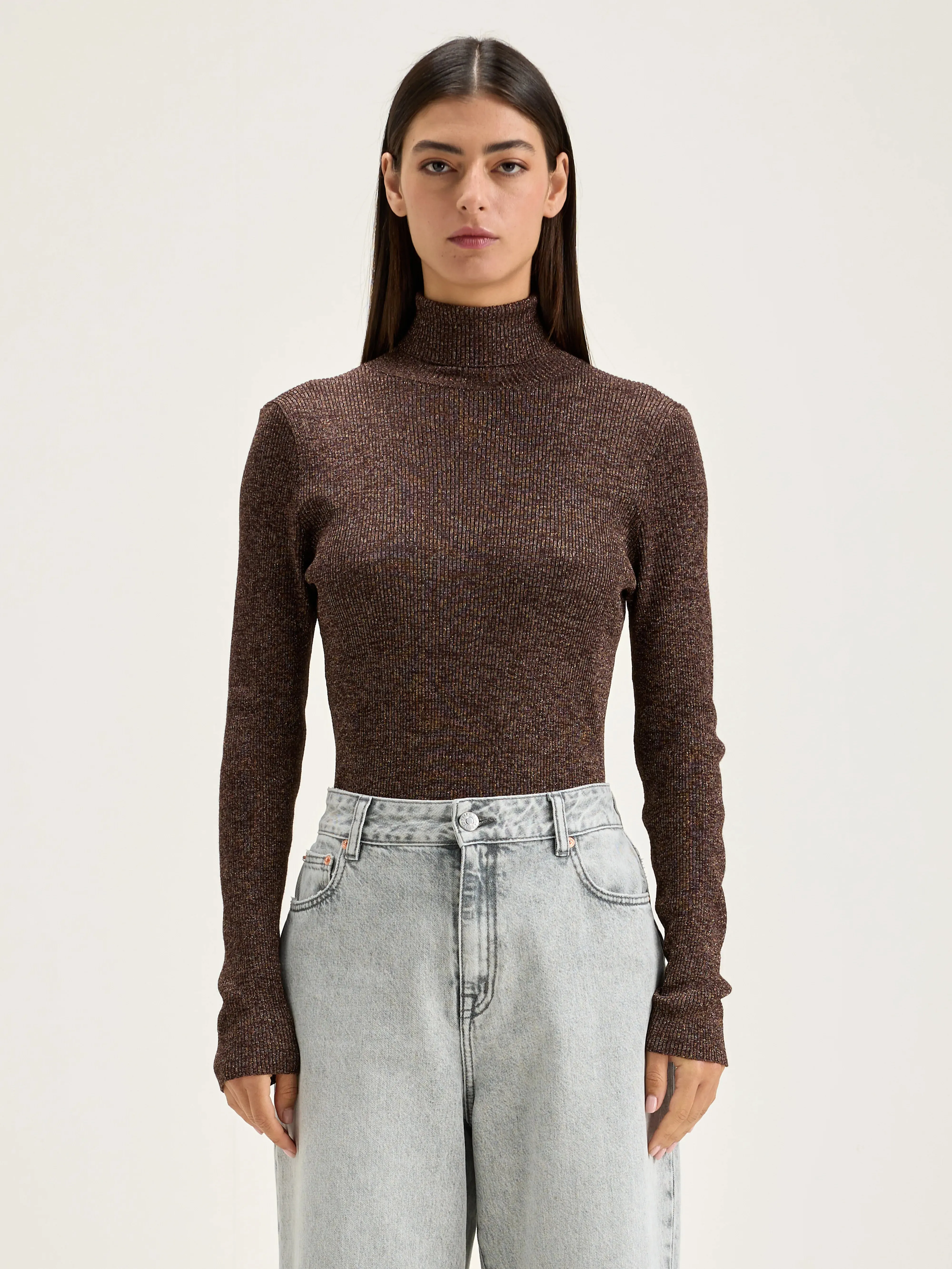 Anoit turtleneck sweater (242 / W / CHESTNUT)