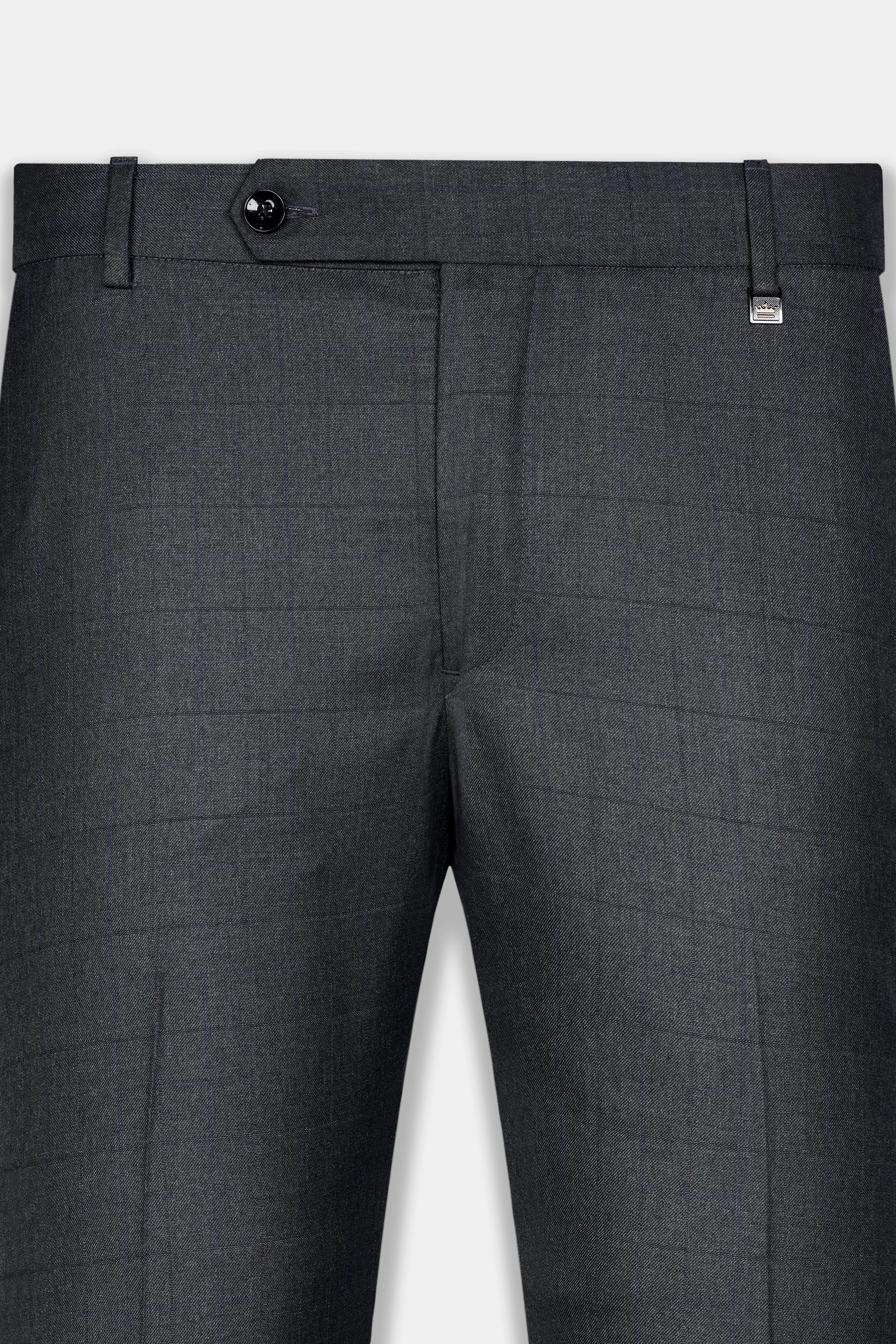 Arsenic Grey Wool Rich Pant