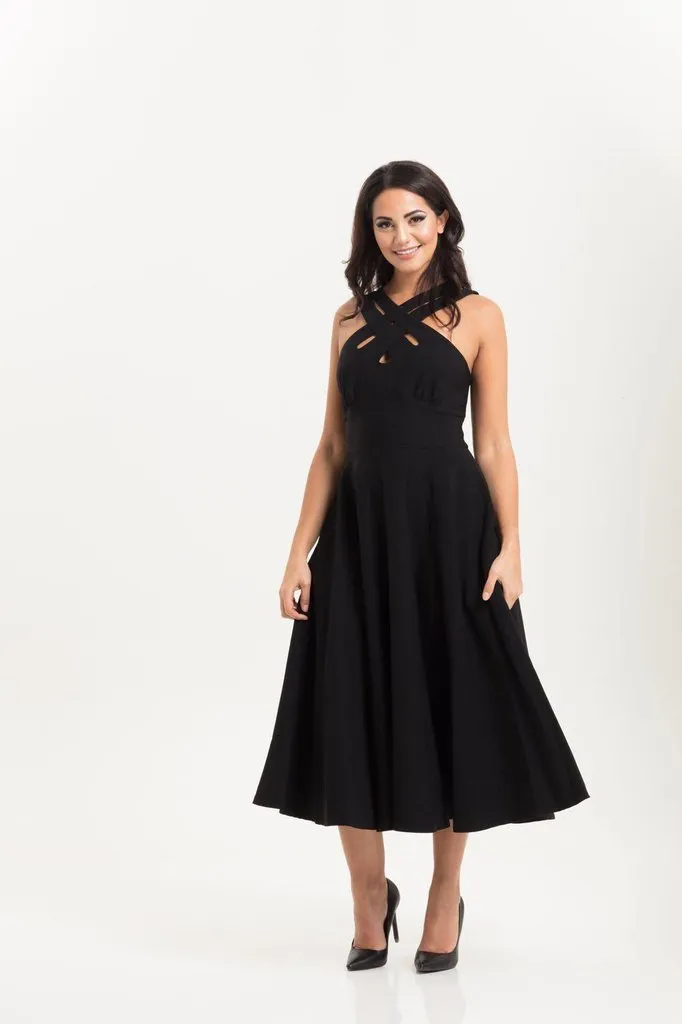 Ava Cross Neck Circle Dress