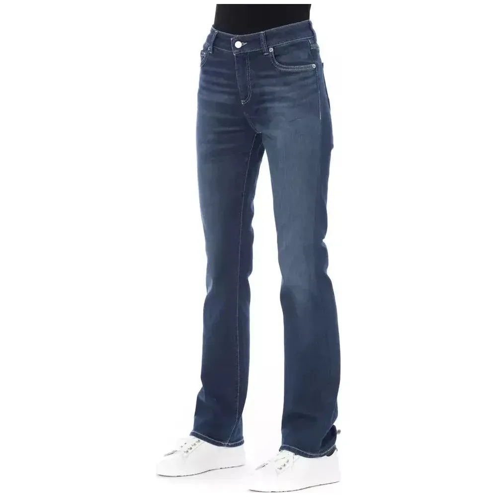 Baldinini Trend Blue Cotton Women Jeans