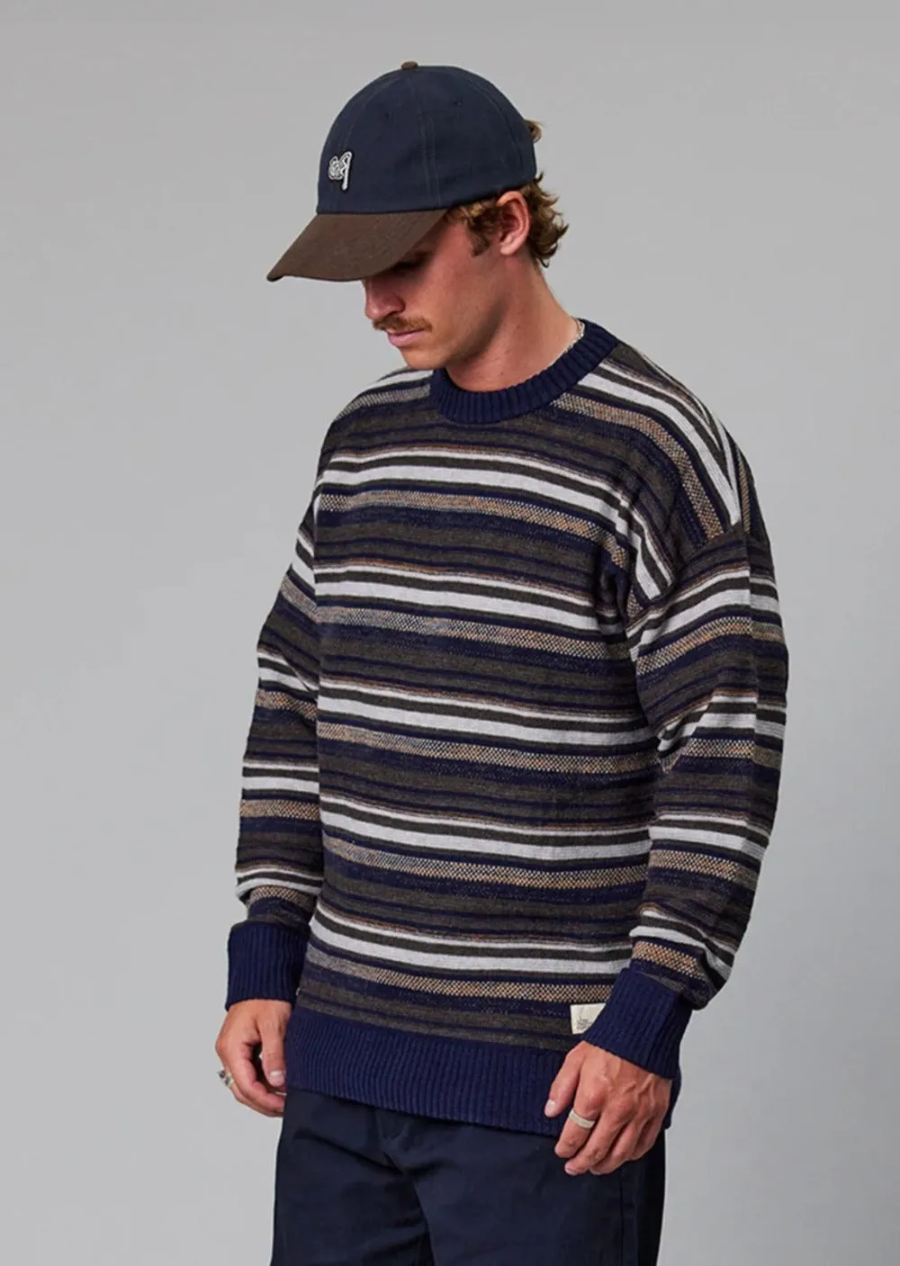 Basalt Knit Multi Stripe