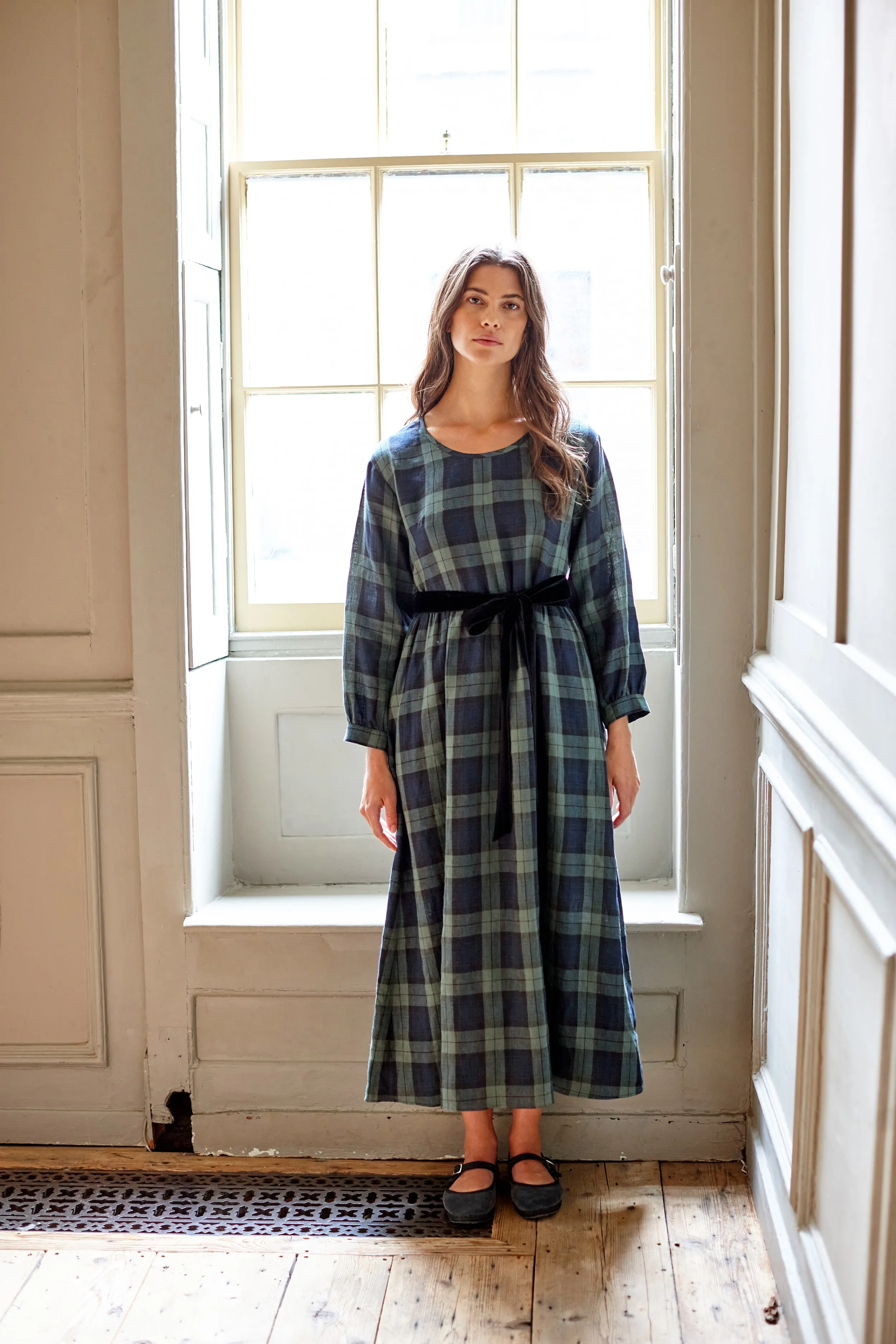 Blackwatch Linen Lavenham Dress