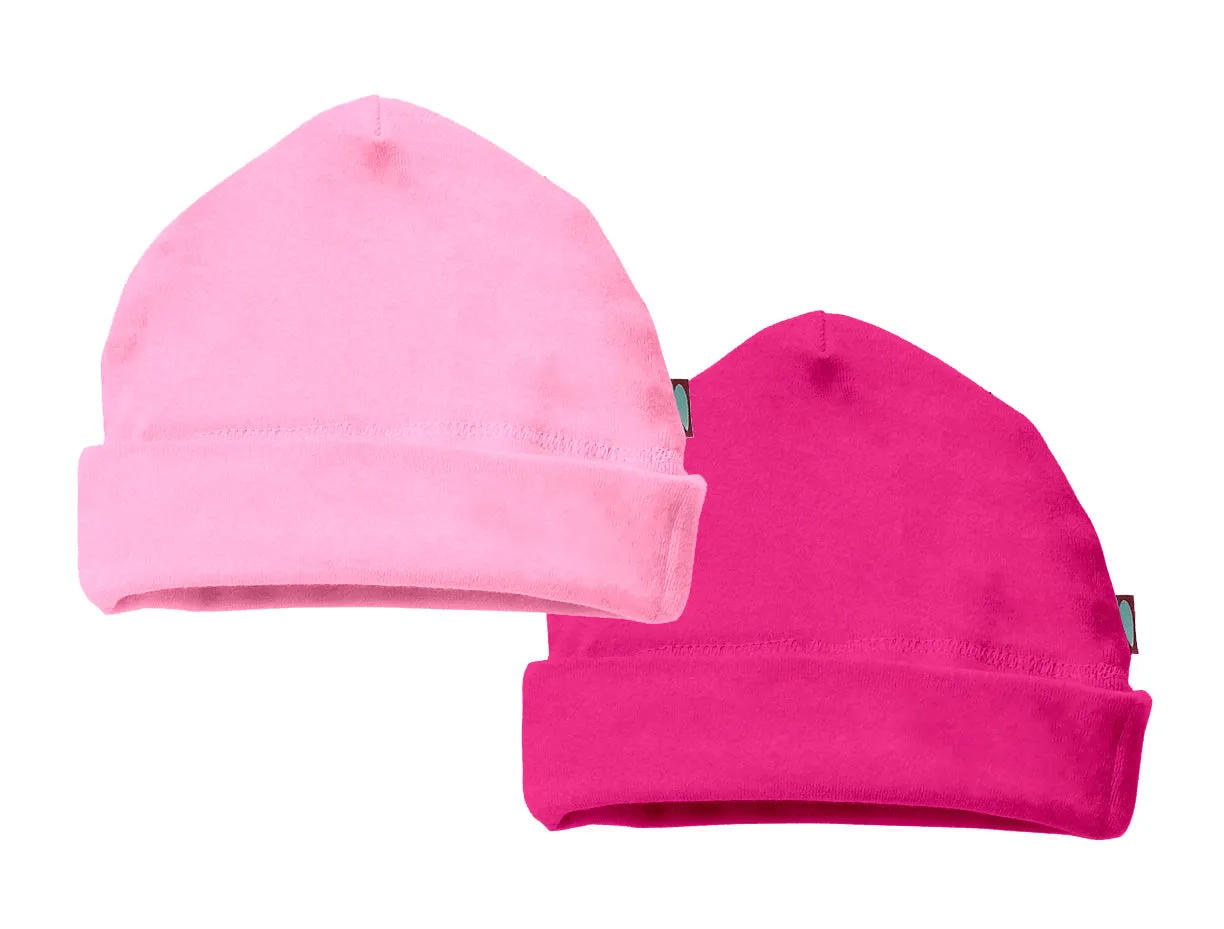 Boys and Girls Soft Cotton Beanie Hat 2-Pack