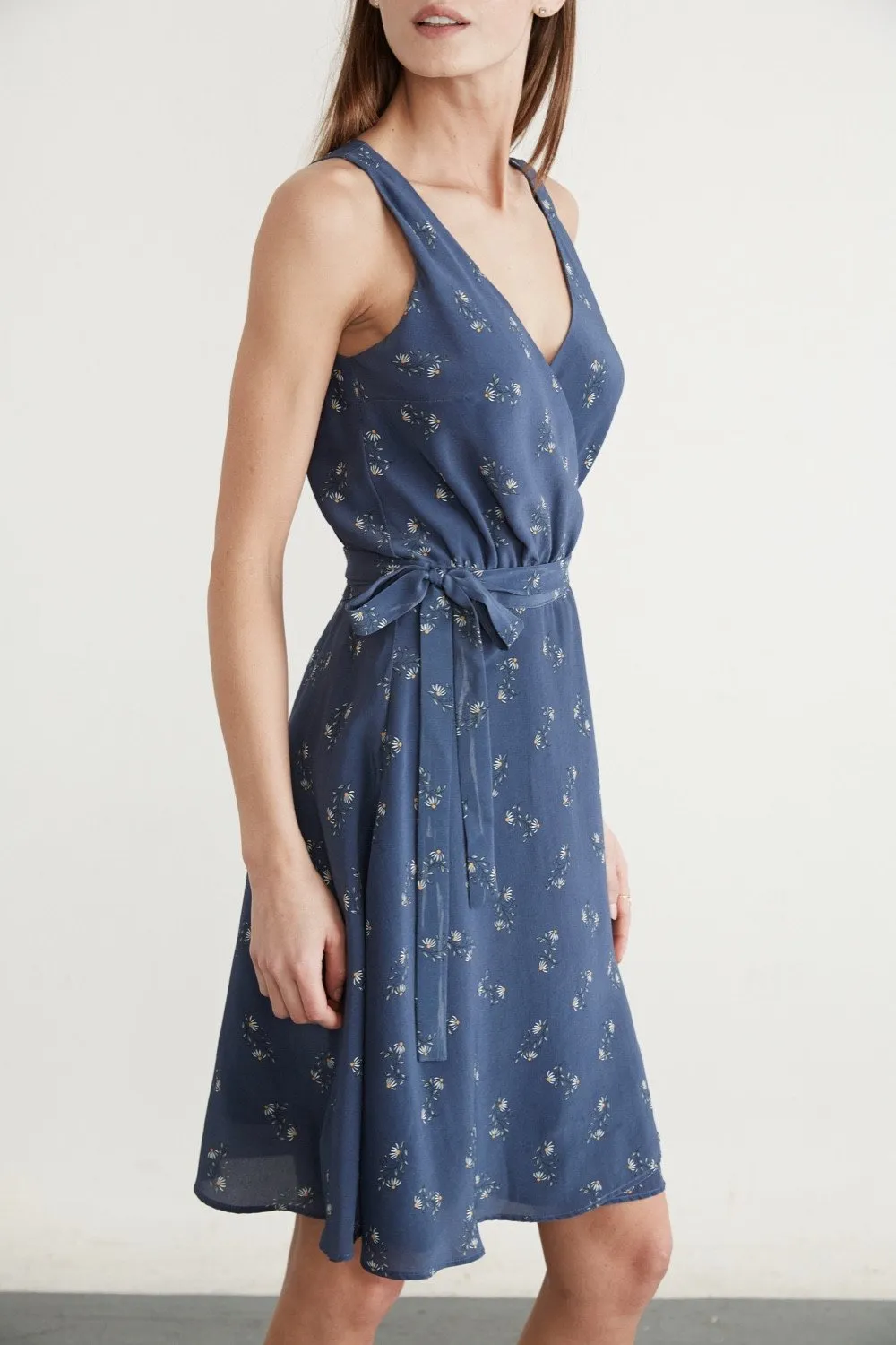 Brandy Silk Wrap Dress