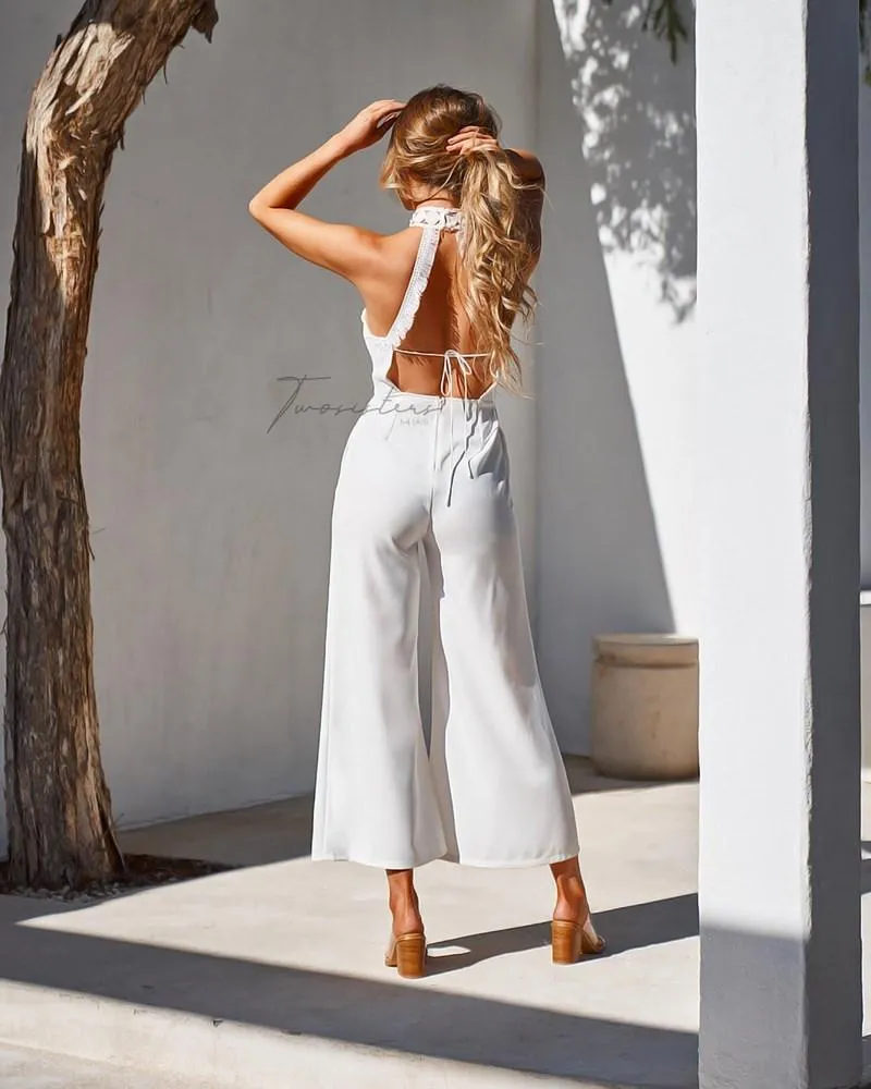 Bree Jumpsuit- White