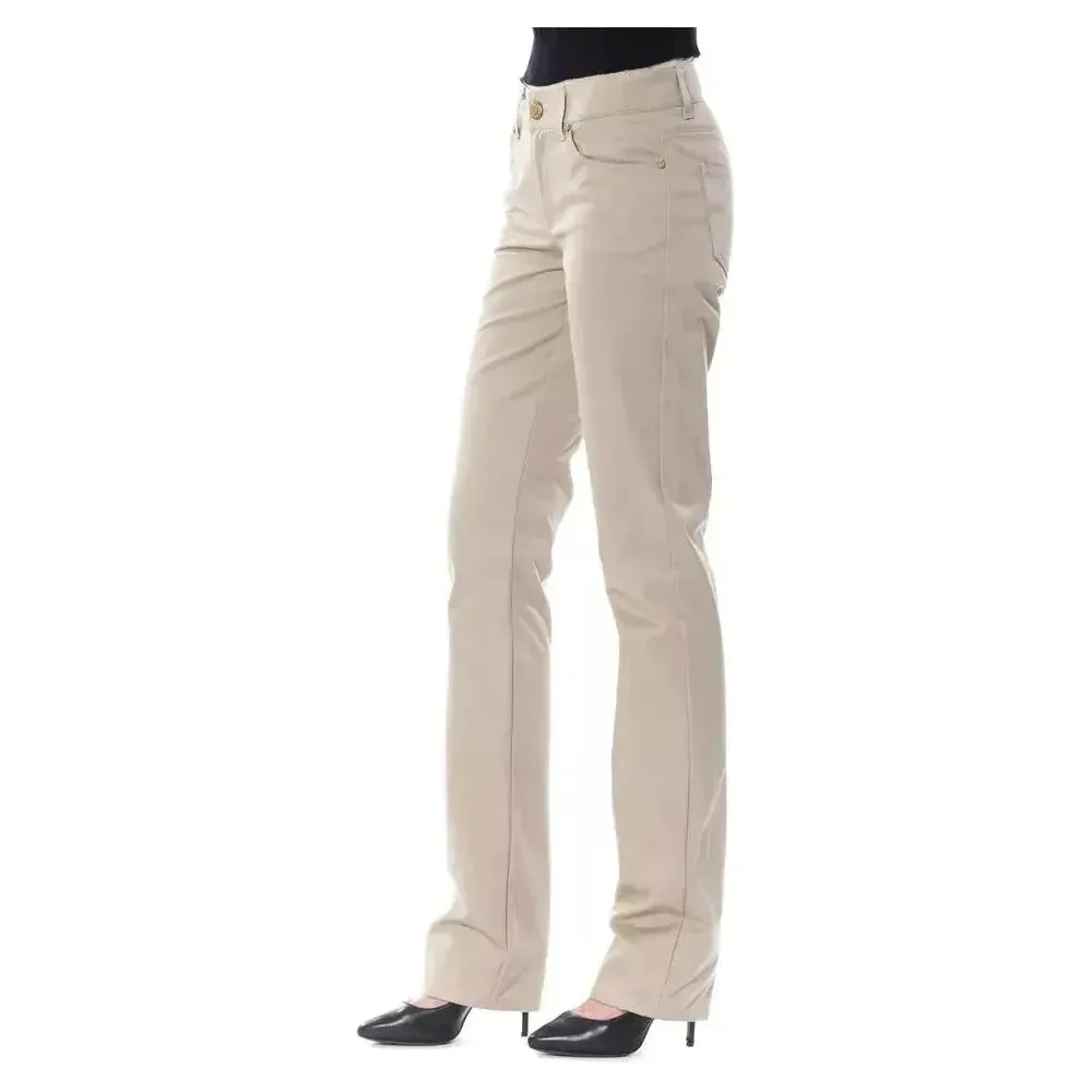 BYBLOS Beige Cotton Women Pants