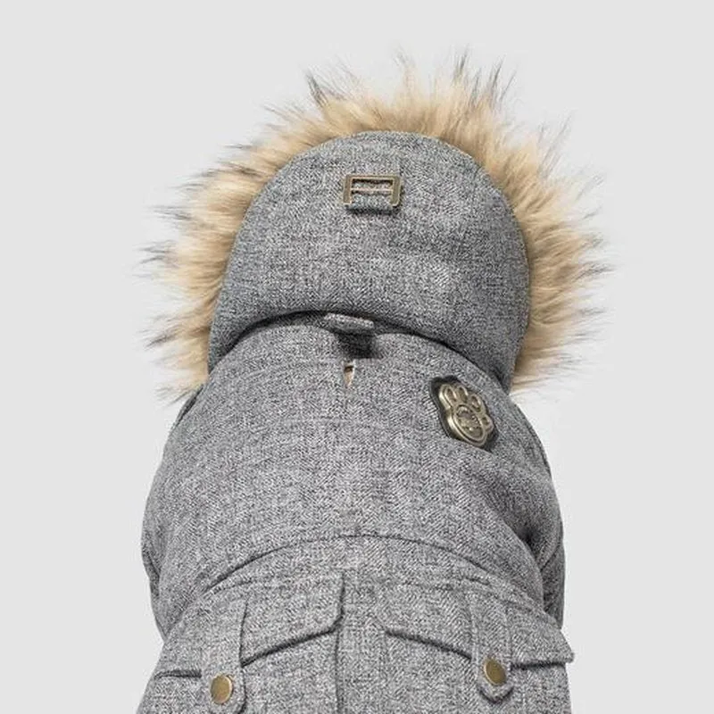 Canada Pooch Alaskan Army Parka Salt & Pepper