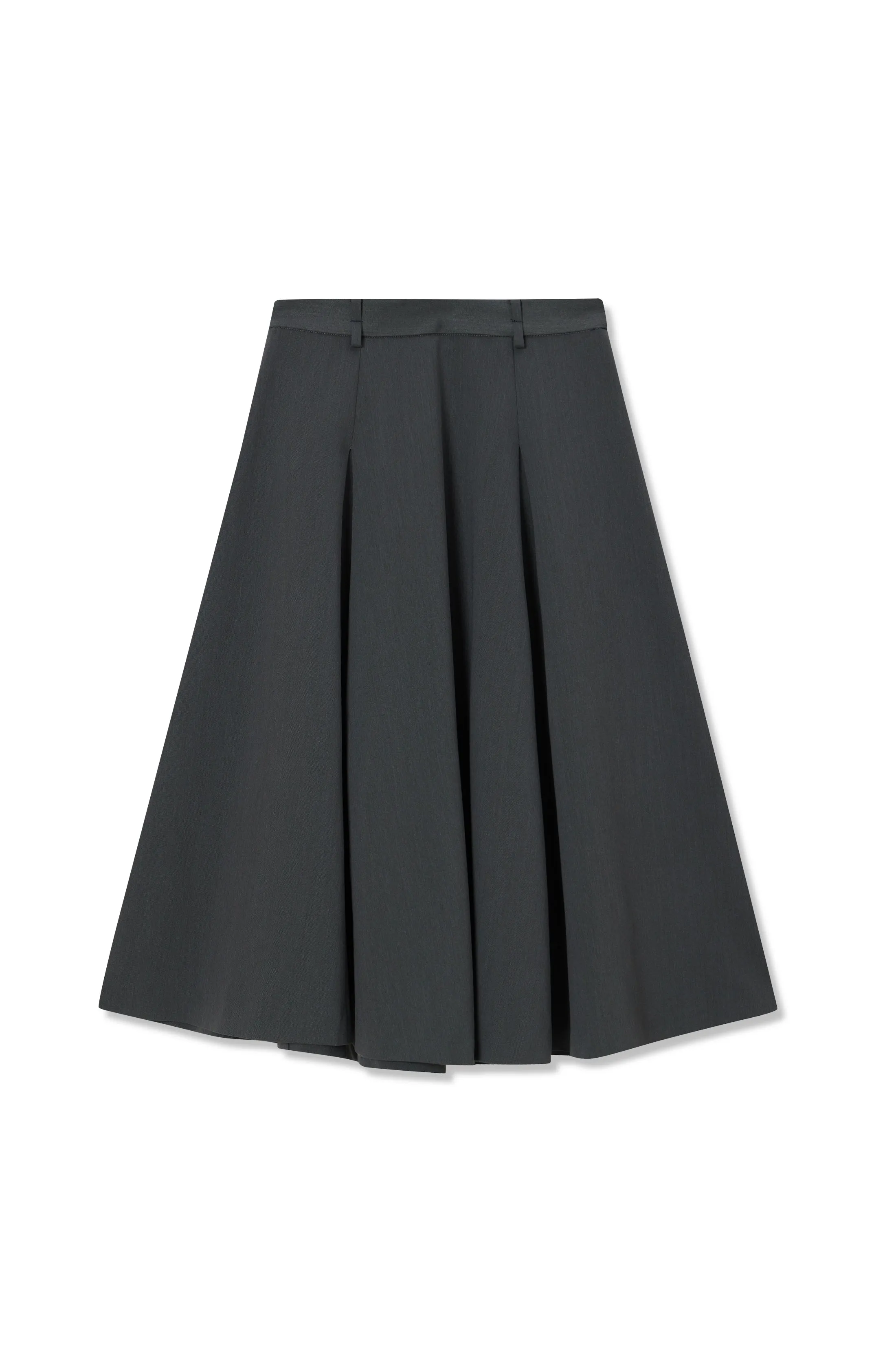 Casual A-Line Midi Skirt