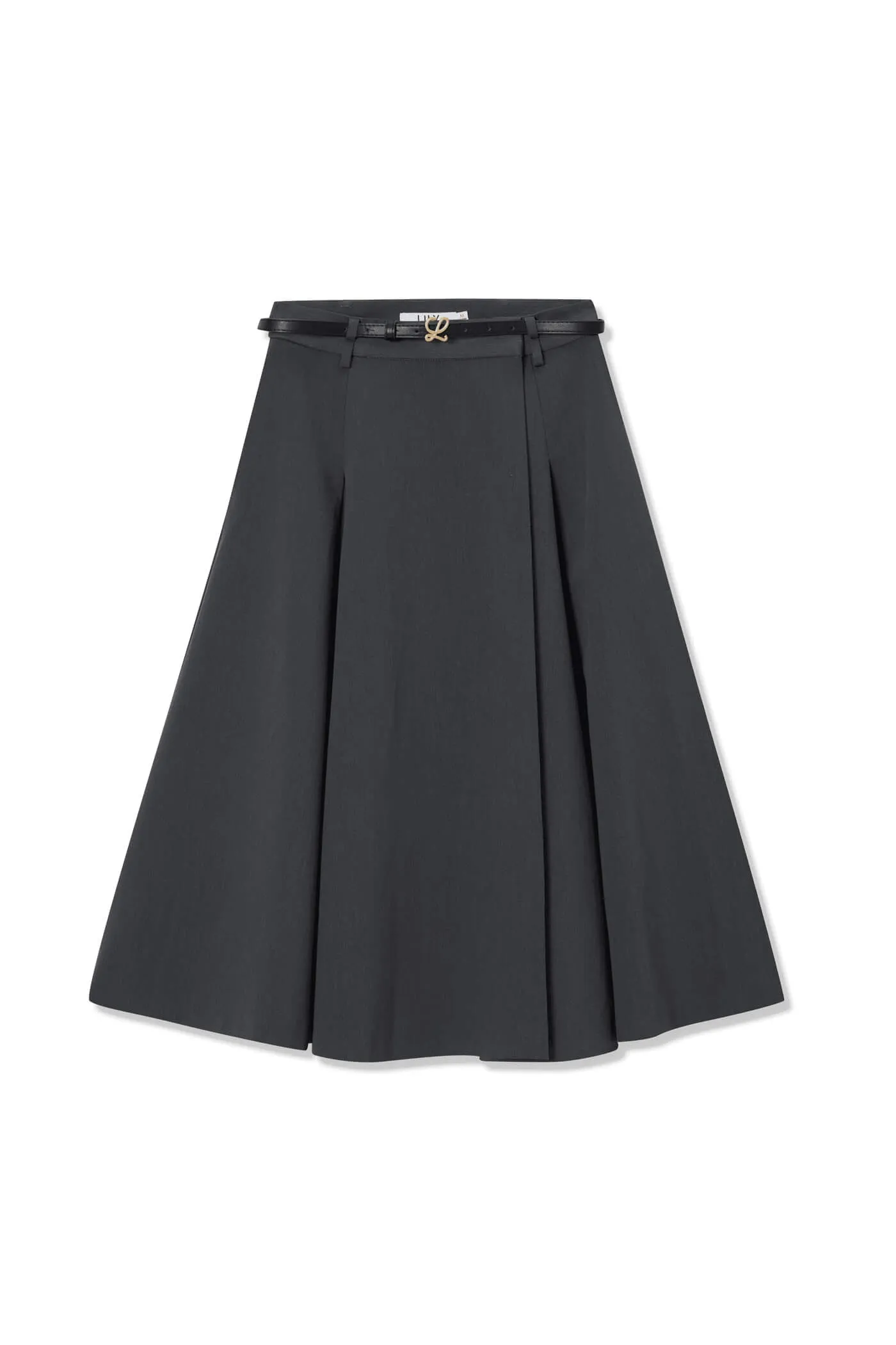 Casual A-Line Midi Skirt