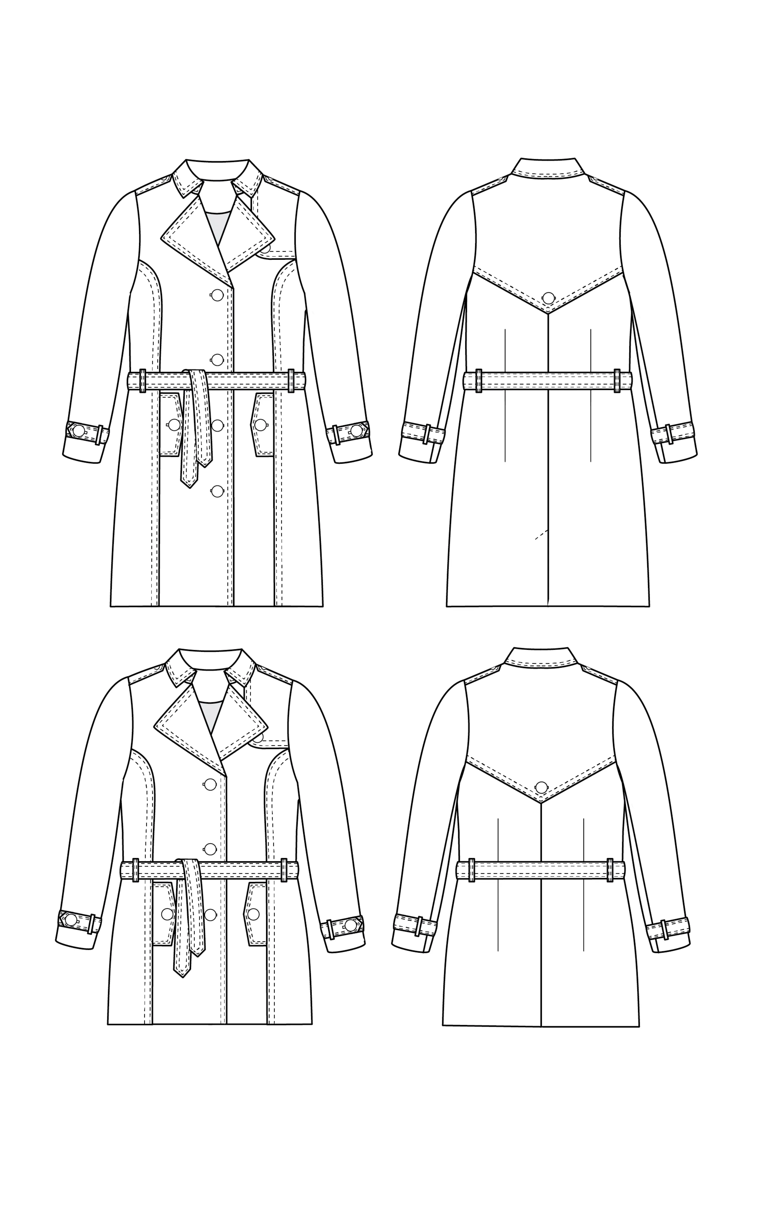 Chilton Trench Coat 12-32 PDF pattern