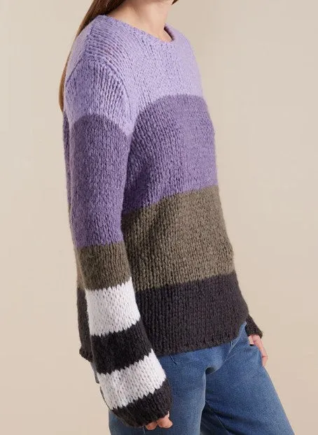 Chunky block Purple  Jumper