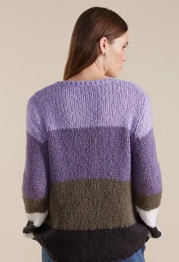 Chunky block Purple  Jumper