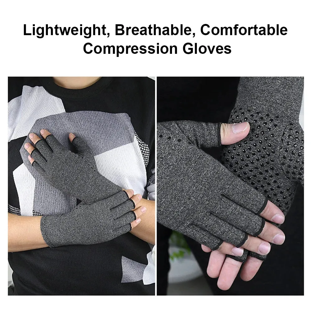 Compression Arthritis Gloves Wrist Support Joint Pain Relief Hand Brace Compression Gloves Therapy Wristband Cycling Gloves