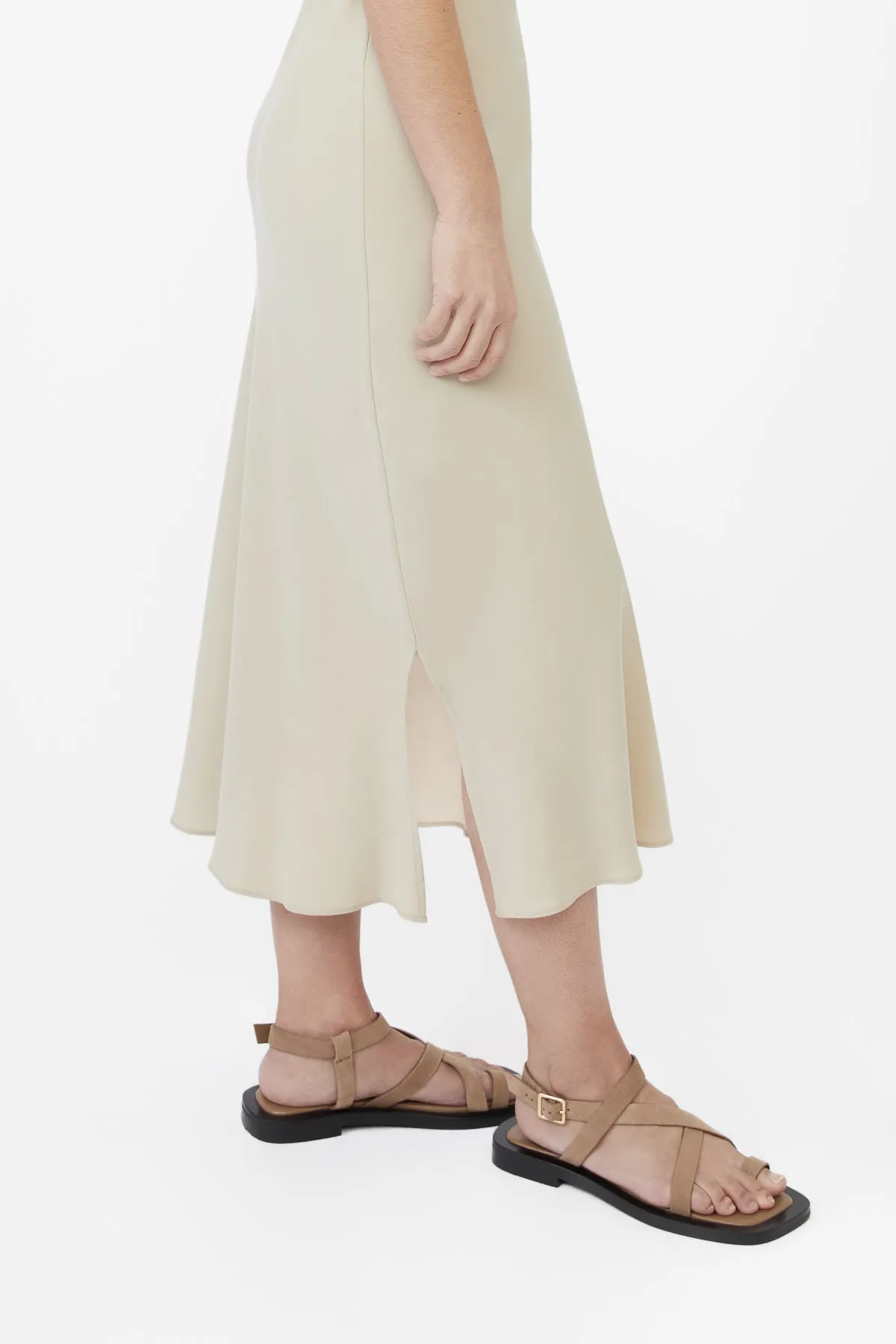 Cupro Bias Slip Dress