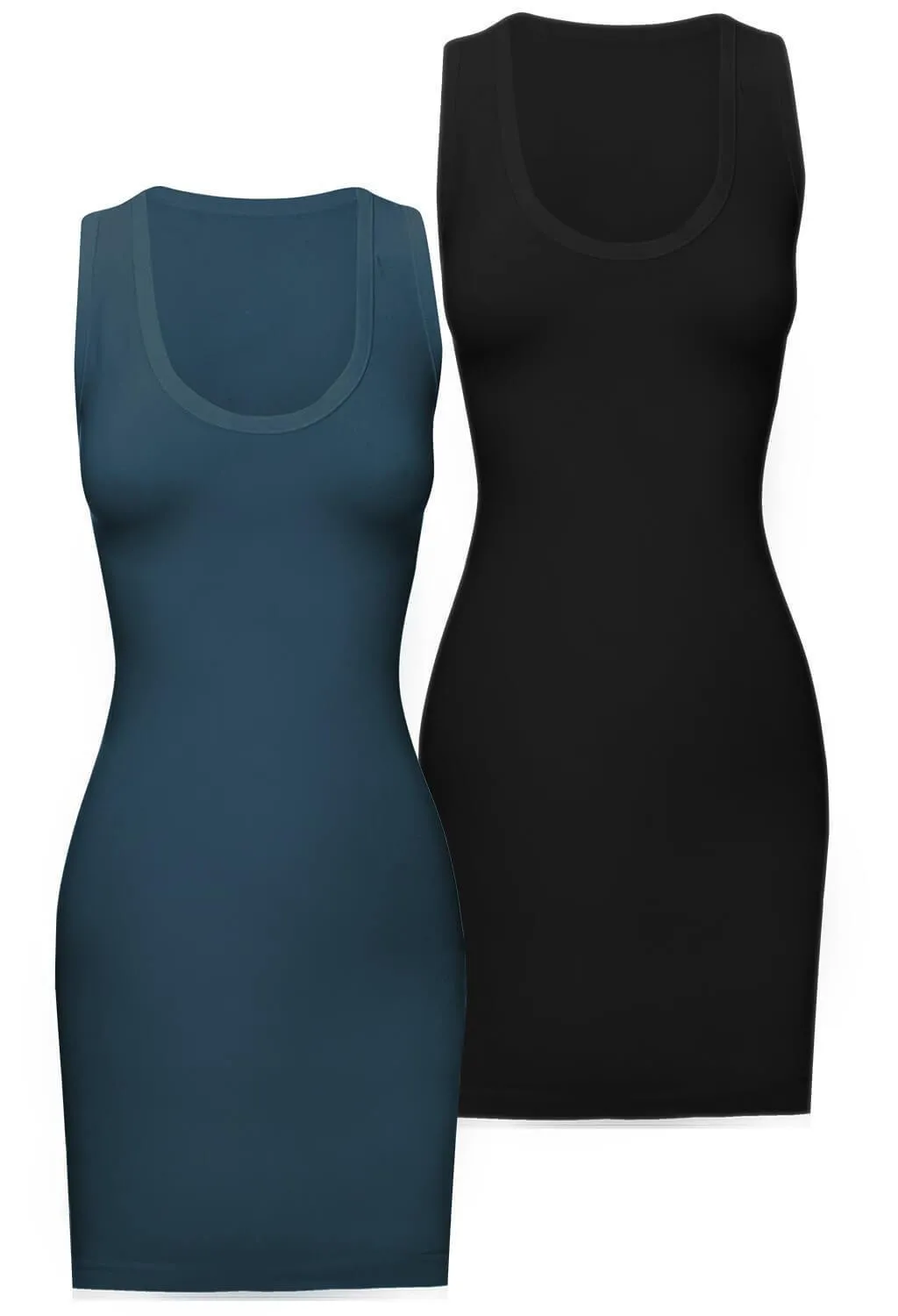 Curvy Bamboo Tank Dress Set