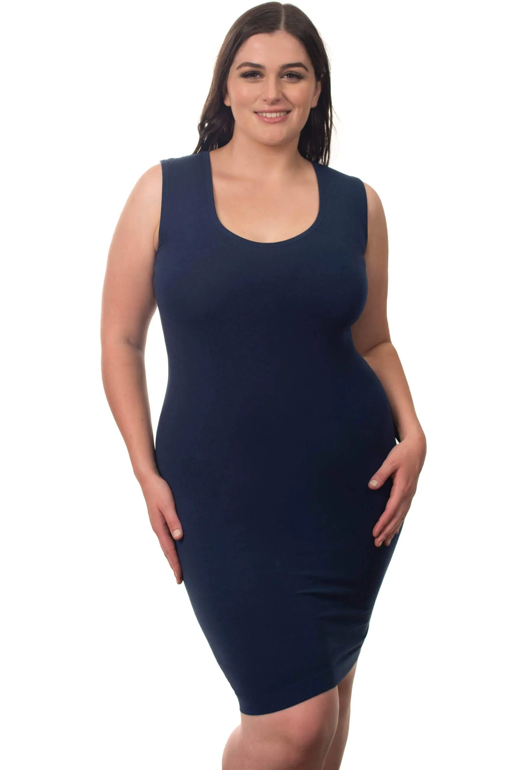 Curvy Bamboo Tank Dress Set