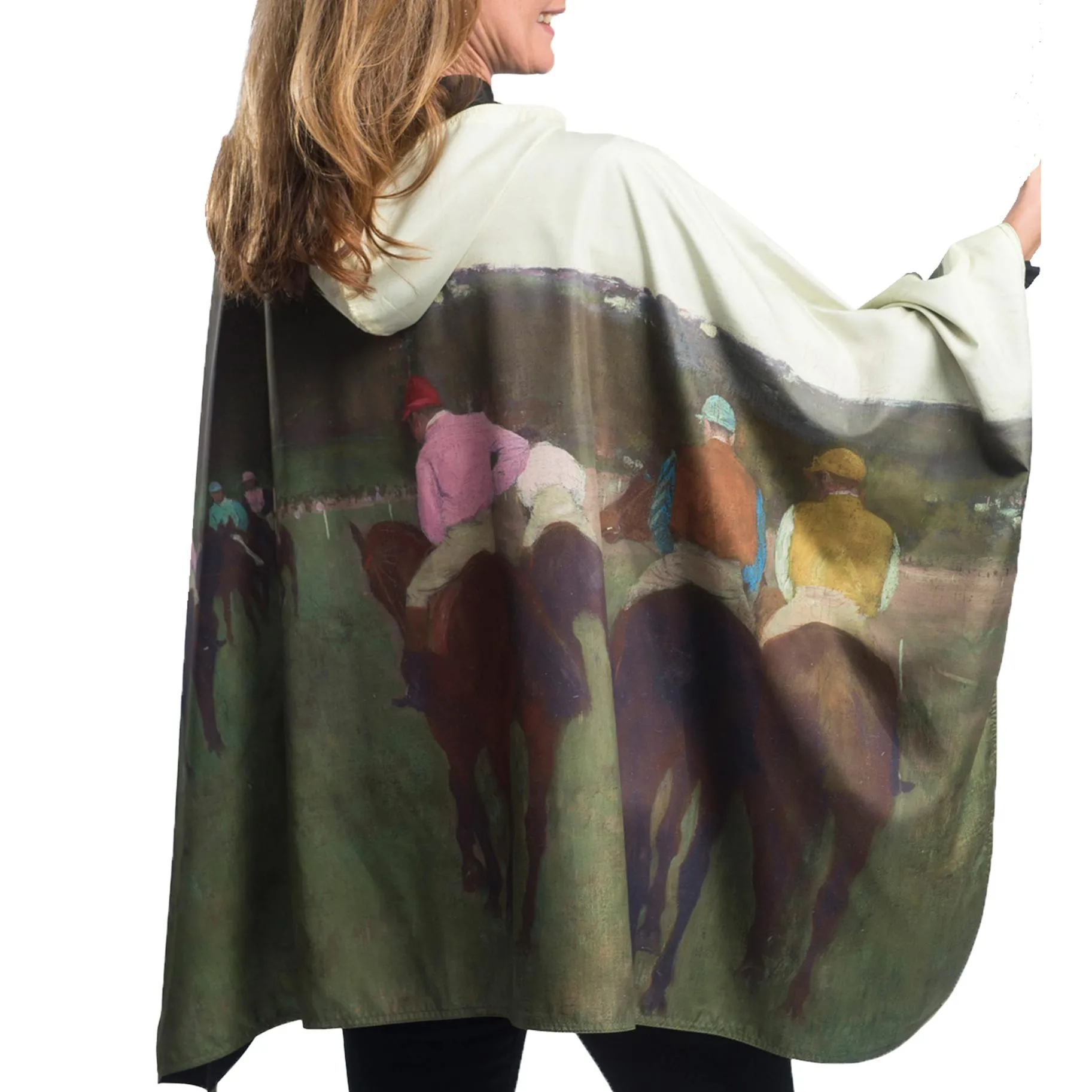 Degas Racehorses Rain Cape - Rainproof Breathable Rain Poncho