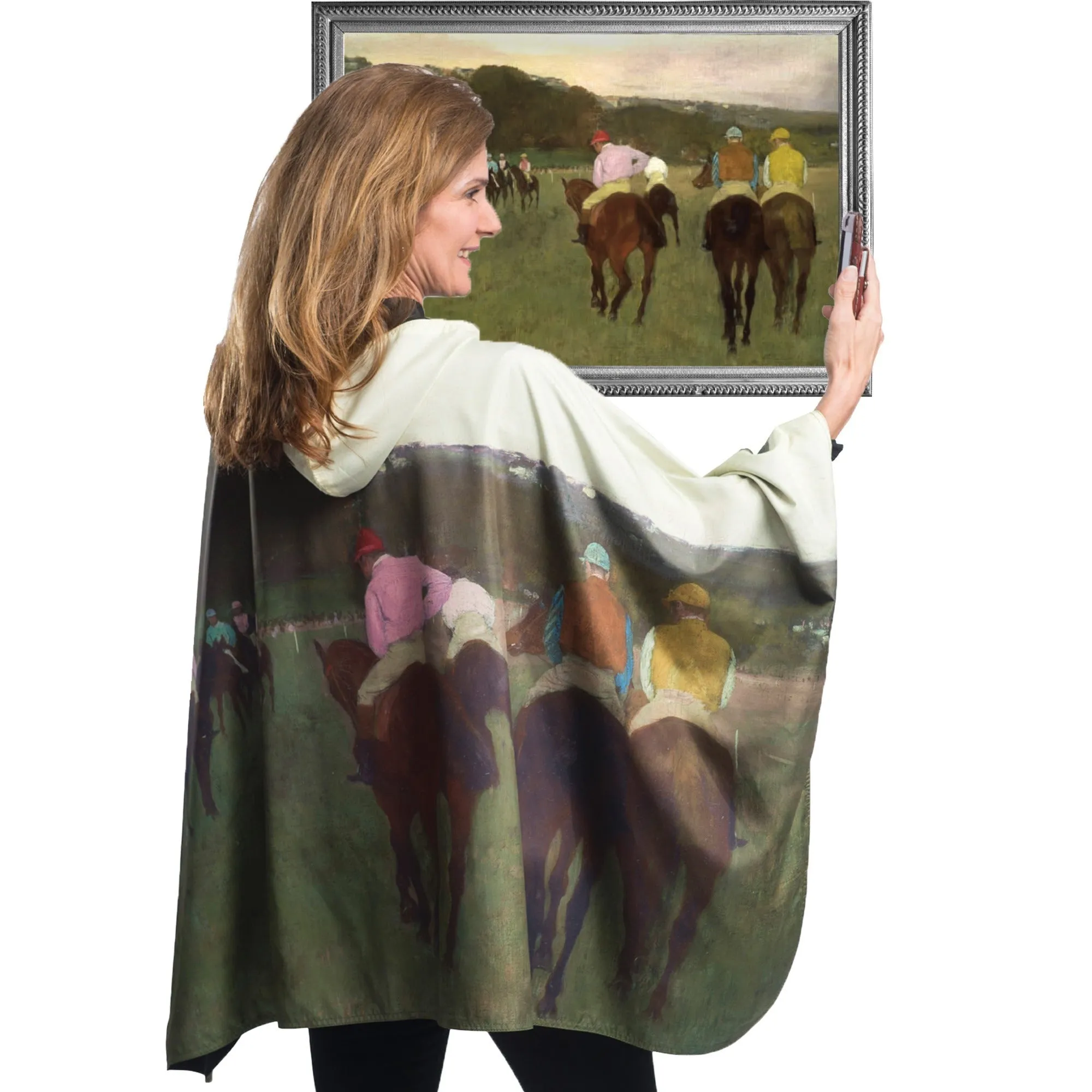 Degas Racehorses Rain Cape - Rainproof Breathable Rain Poncho