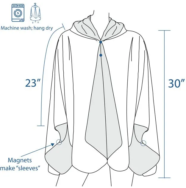 Degas Racehorses Rain Cape - Rainproof Breathable Rain Poncho