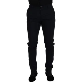 Dolce & Gabbana Elegant Black Wool-Blend Trousers