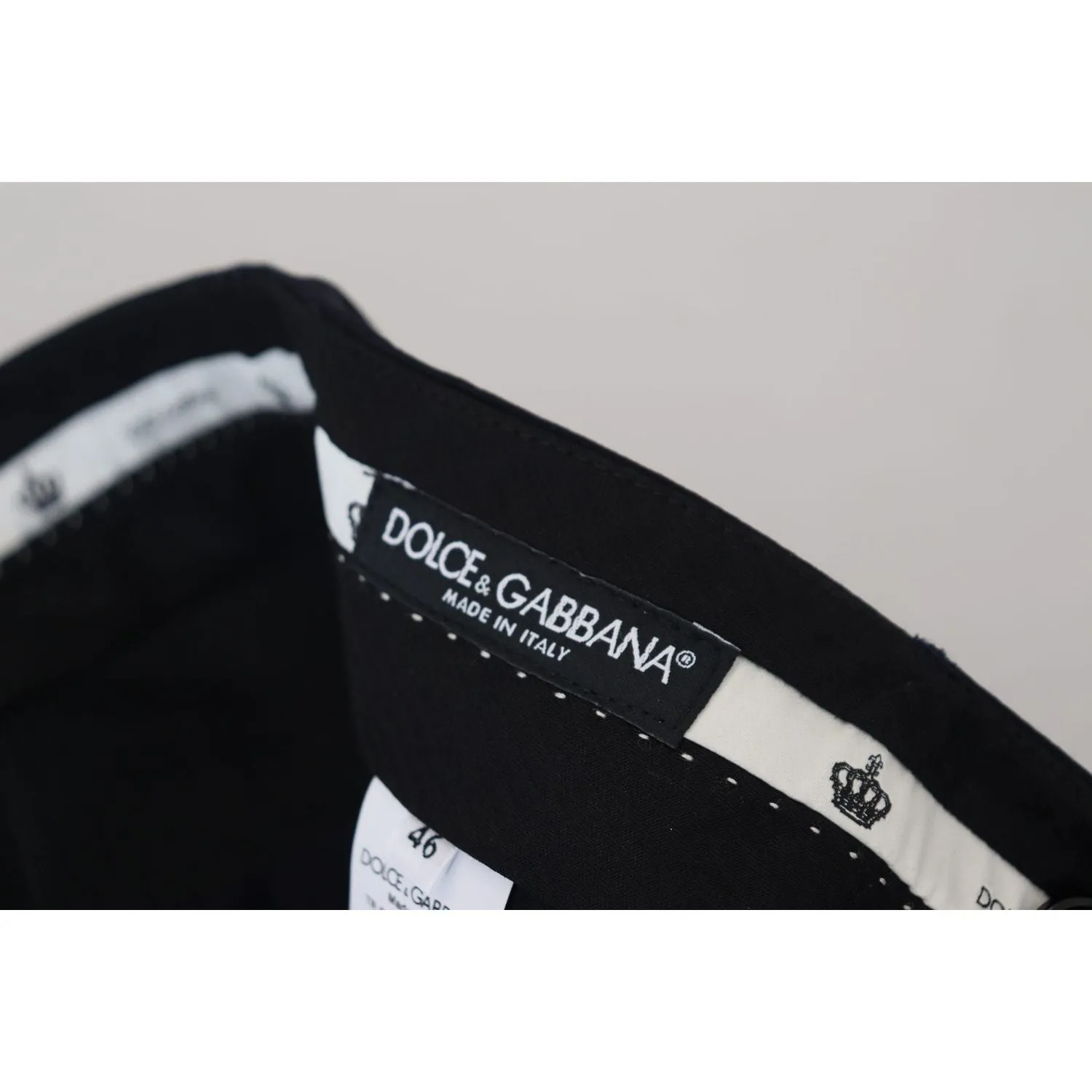 Dolce & Gabbana Elegant Black Wool-Blend Trousers