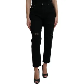 Dolce & Gabbana Elegant High Waist Black Stretch Jeans