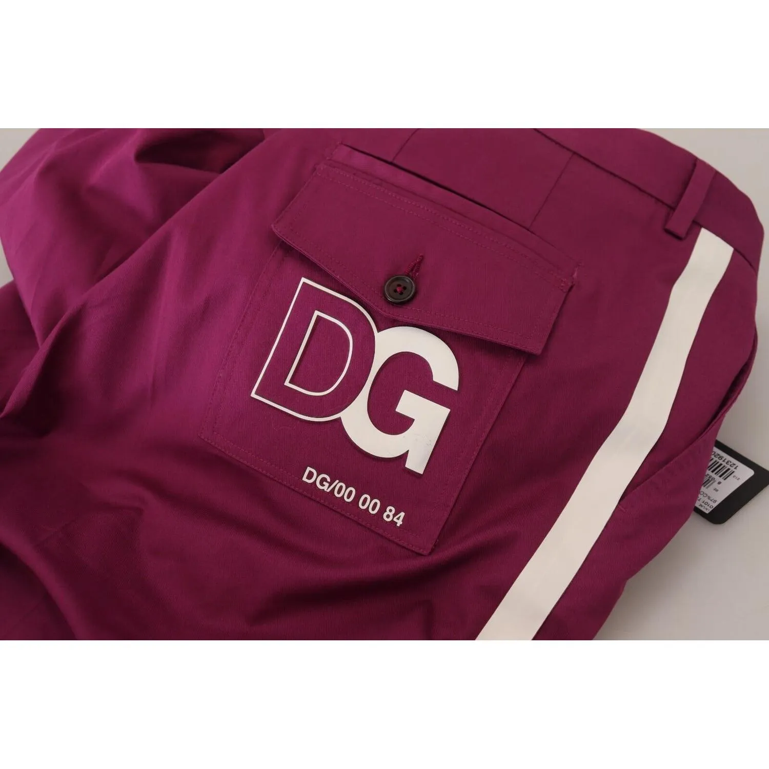 Dolce & Gabbana Elegant Magenta Cotton Stretch Pants