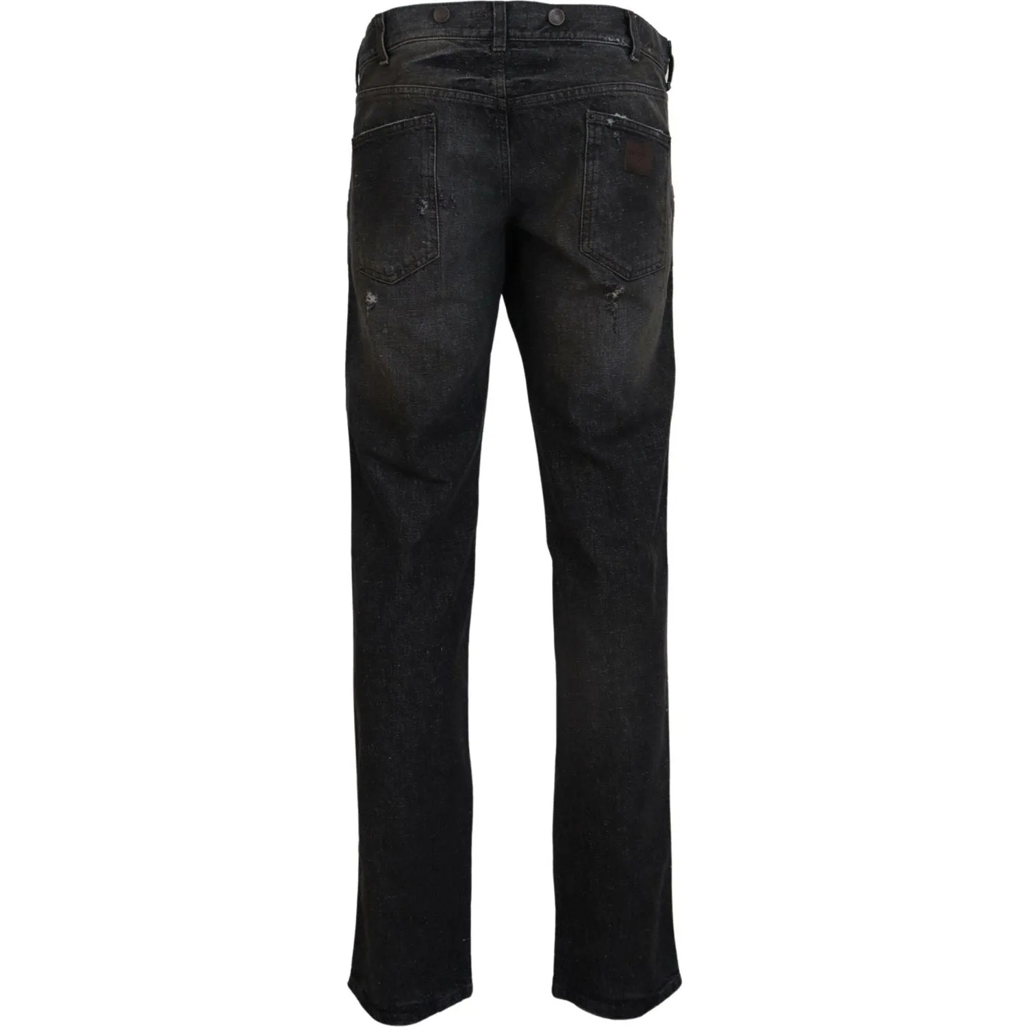 Dolce & Gabbana Exquisite Gray Denim Pants for the Modern Gentleman