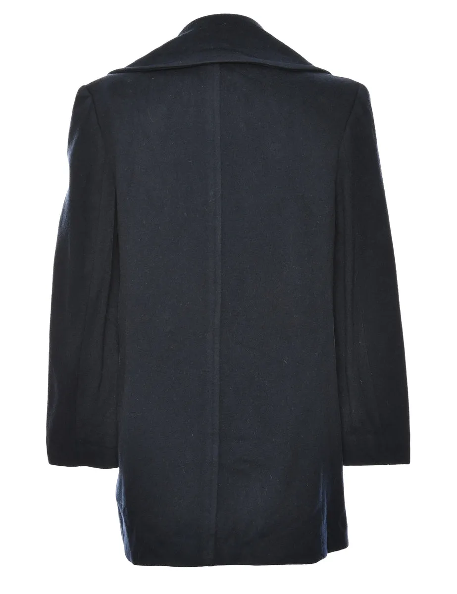 Double Breasted Navy Classic Peacoat - L