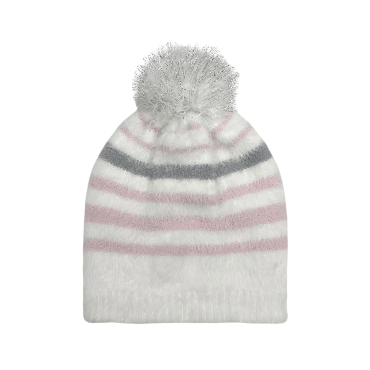 Eyelash Knit Striped Beanie - Kids