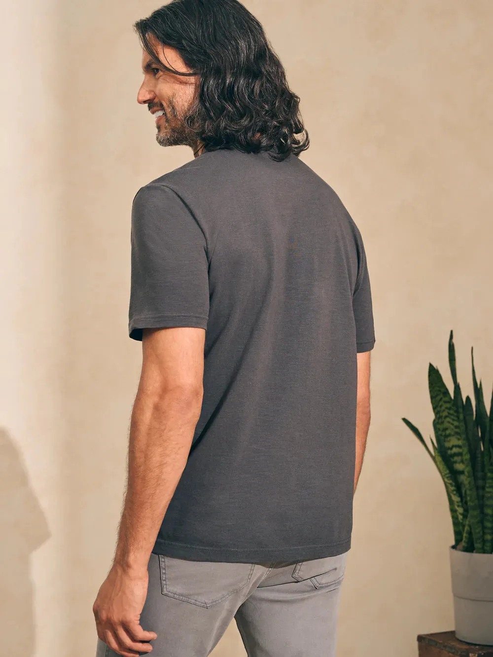 Faherty Sunwashed T-Shirt - Washed Black