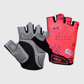 Fdx All Day Red Gel Padded Short Finger Summer Cycling Gloves