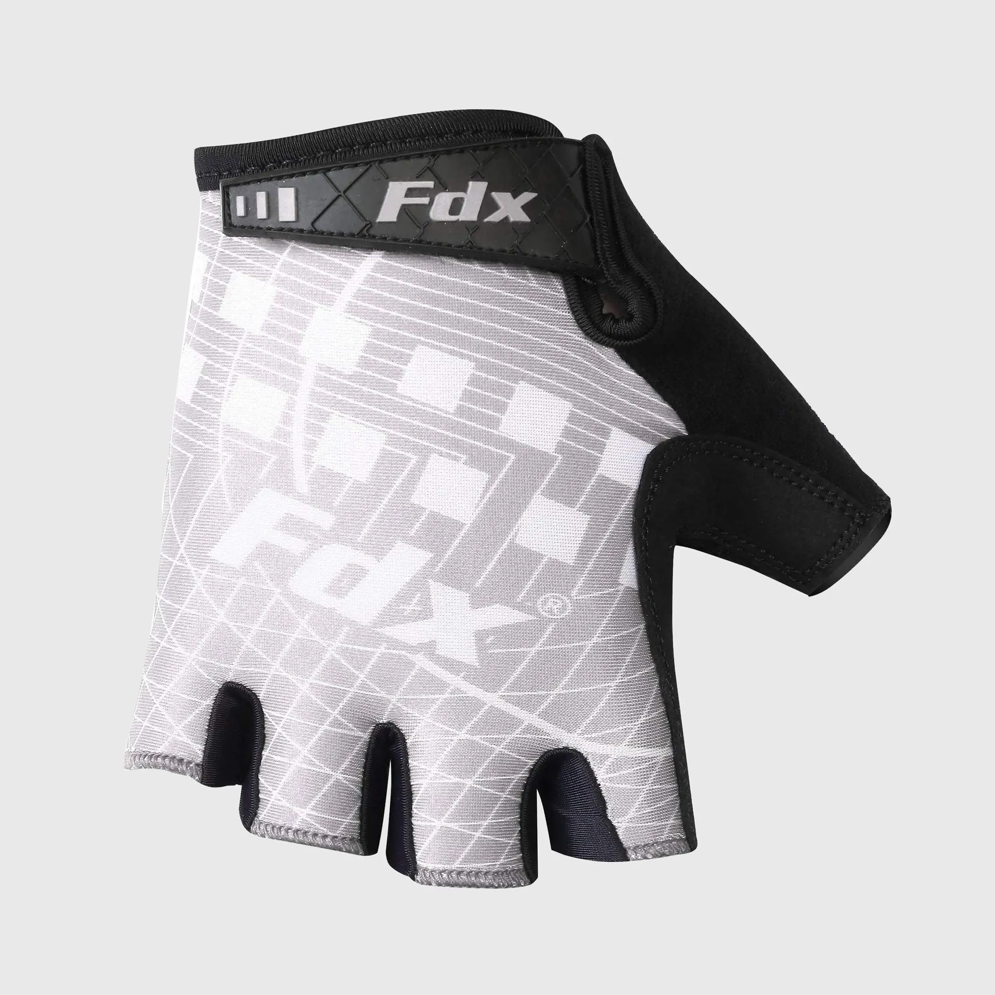 Fdx Classic Ii Grey Gel Padded Short Finger Summer Cycling Gloves