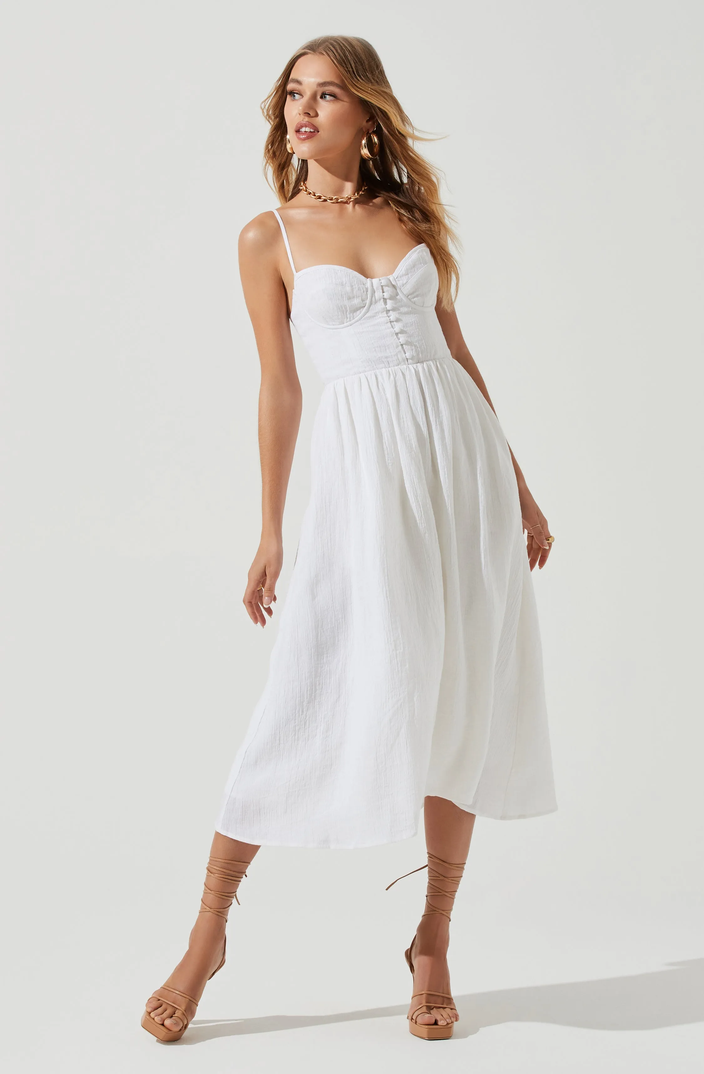 Ferreira Sweetheart Midi Dress