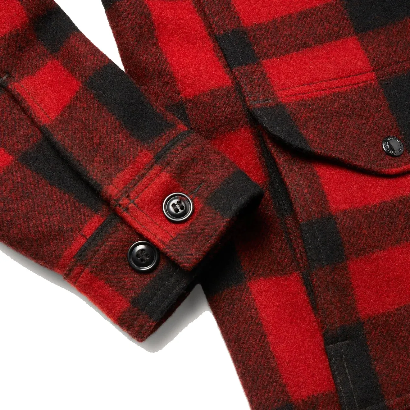 Filson Mackinaw Cruiser Jacket Red / Black Plaid