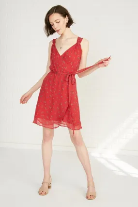 Florette Chiffon Wrap Dress