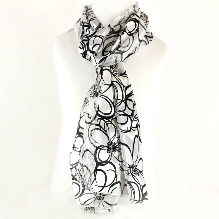 Flower Print Scarf