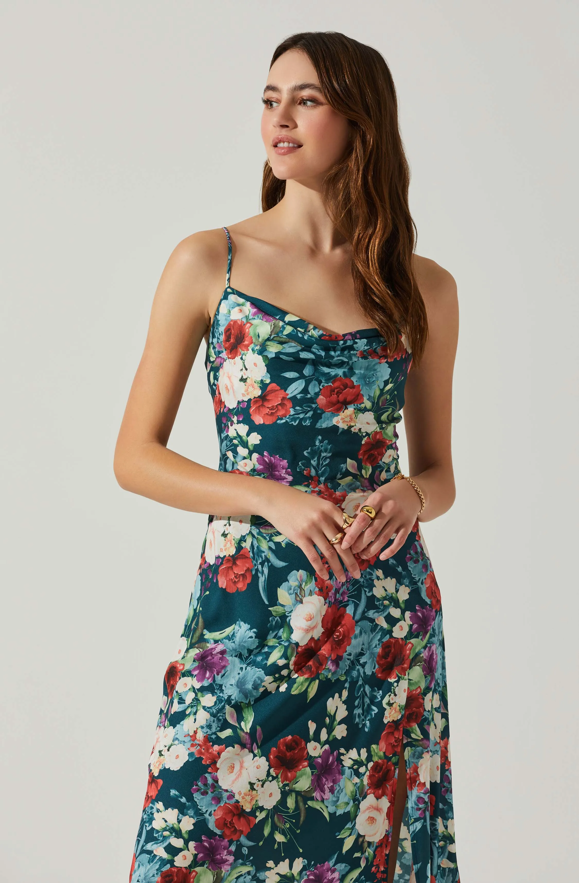 Gaia Floral Midi Dress