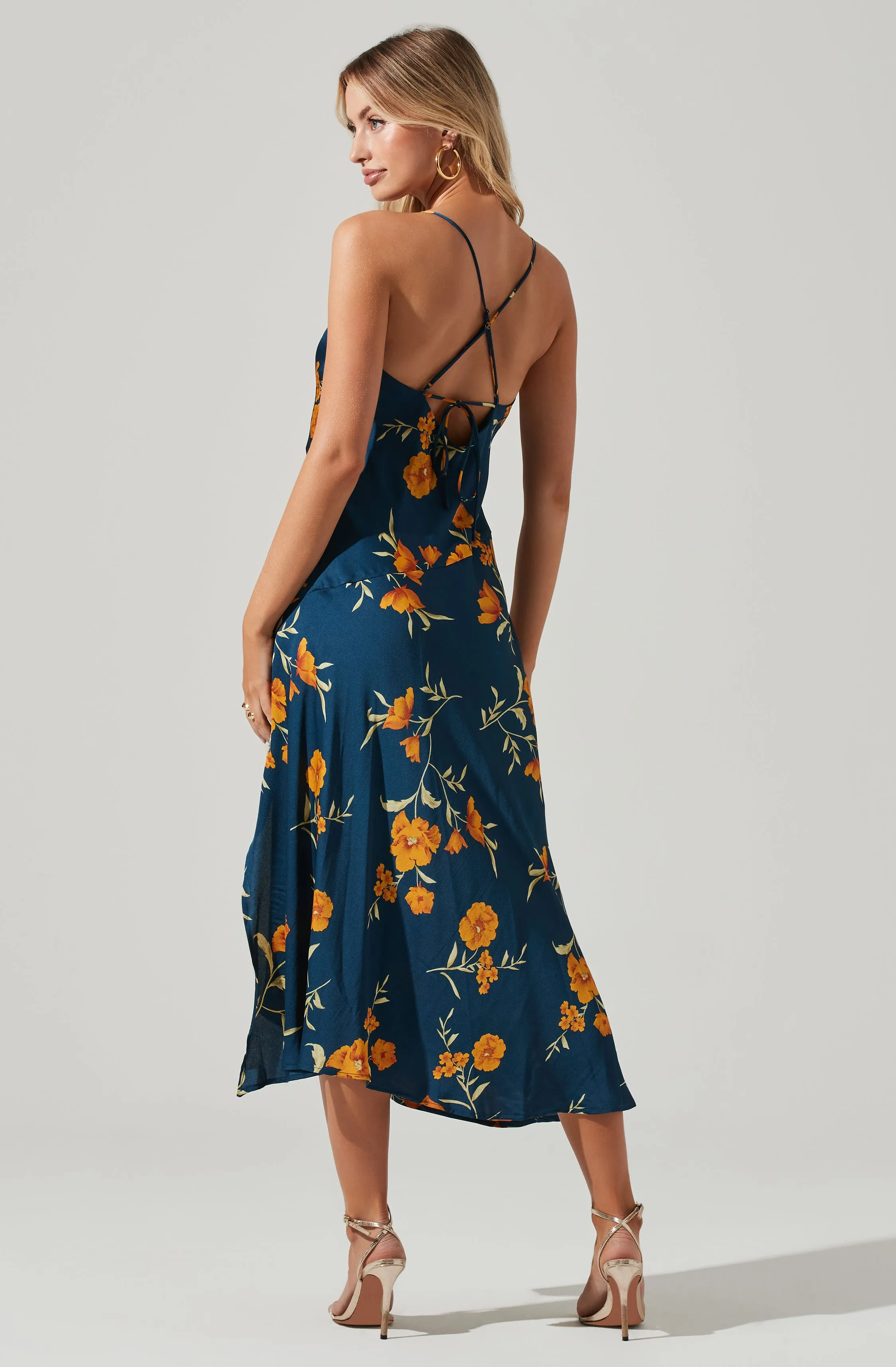 Gaia Floral Midi Dress