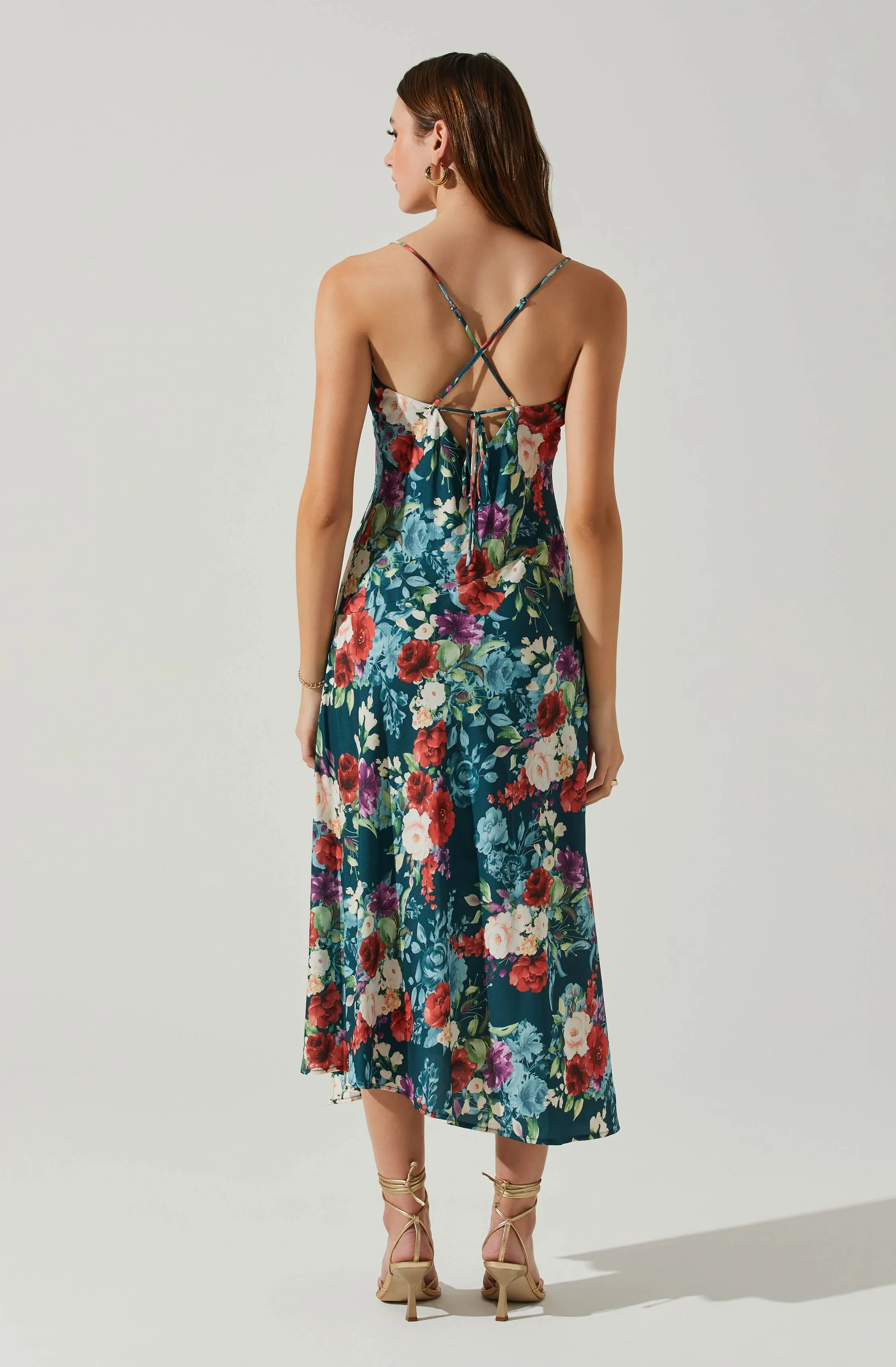 Gaia Floral Midi Dress