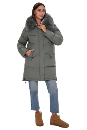 Genuine Polar Fox Trim Bio Down Coat