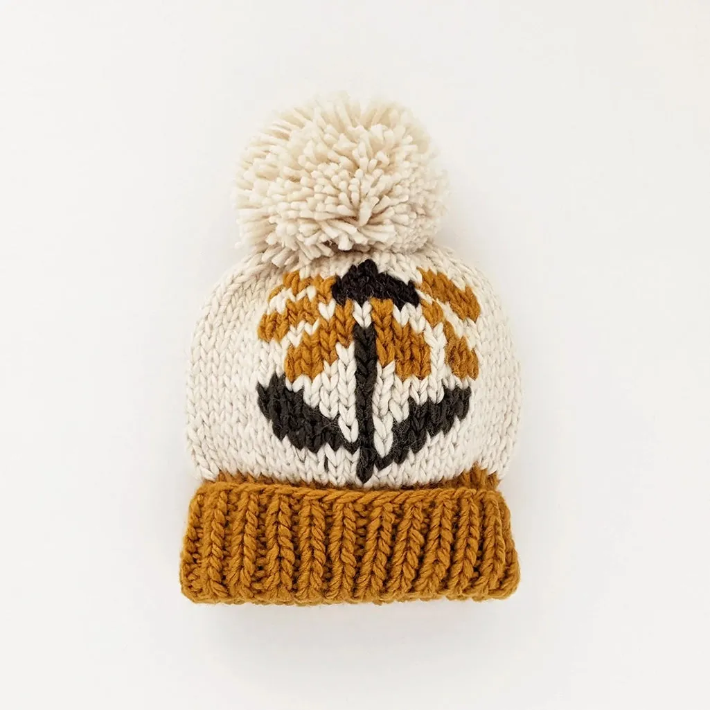 Hand Knit Beanie | Coneflower Gold